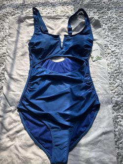 Blue One Piece Bathing Suit