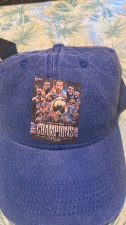 Knicks champion denim blue snap back