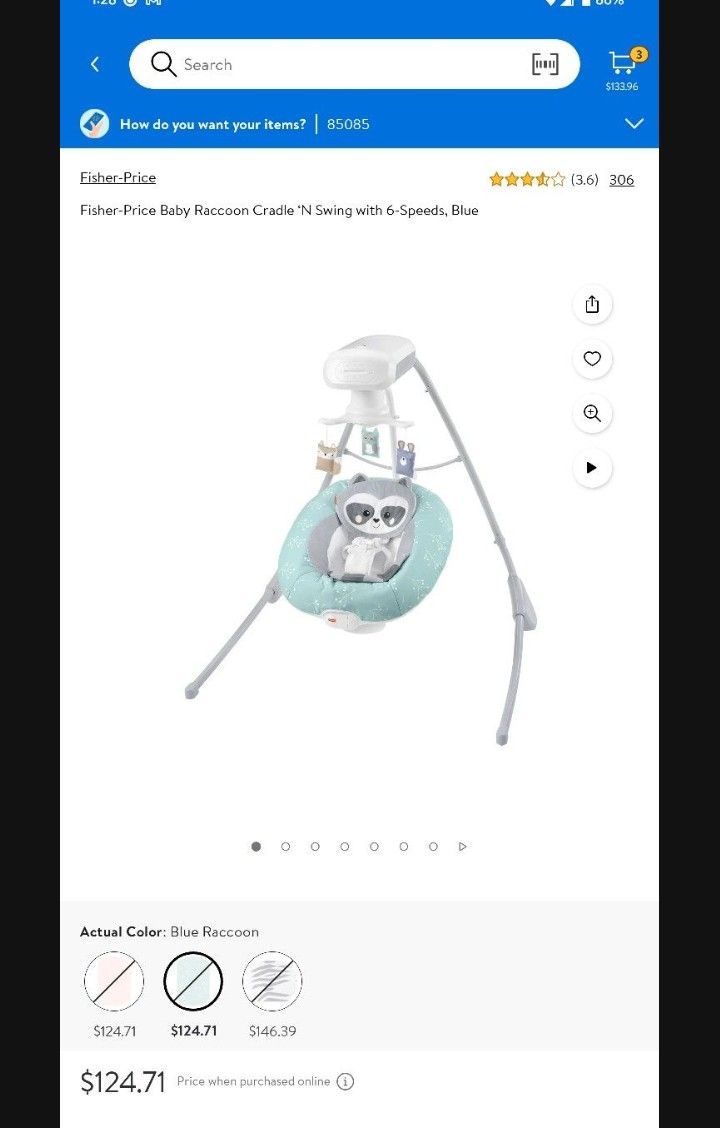 Fisher price cradle and swing