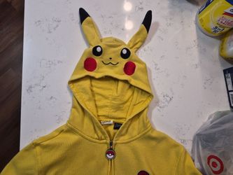 XL Kids Pokémon Pokéball Yellow Zip-Up Hoodie