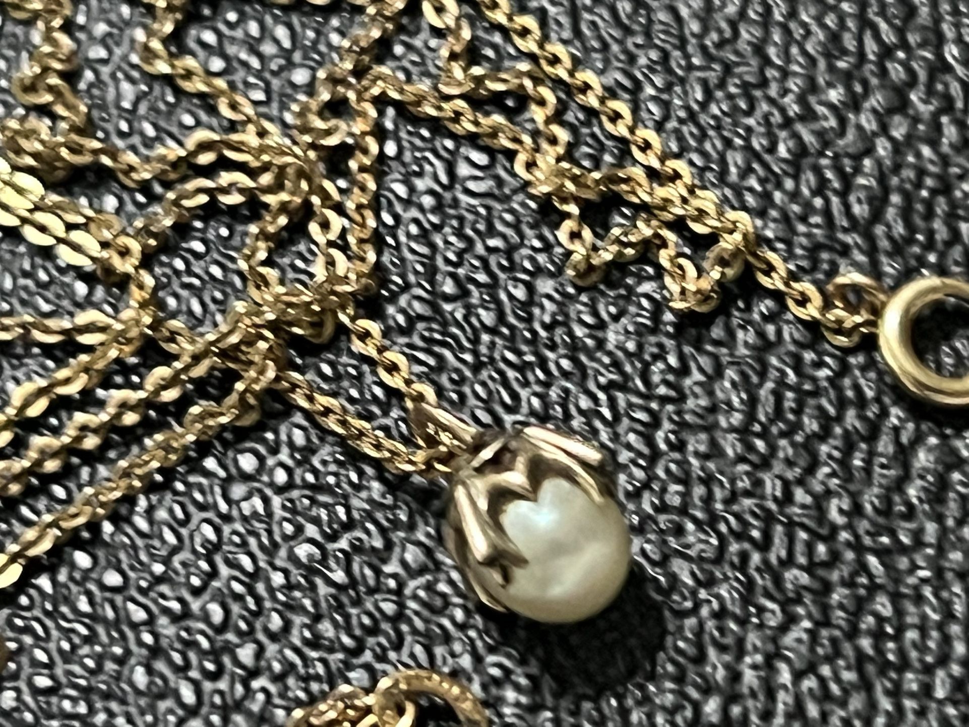 14 K Gold Filed Victorian Pearl Necklace