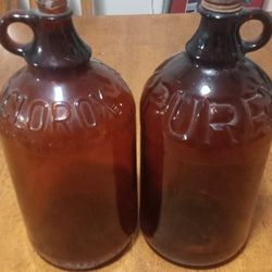 Antique Bleach Bottles