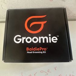 Groomie BaldiePro Electric Head Shaver Kit Accessories Device Black 