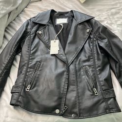 Lucky Brand Faux Leather Jacket Women’s M