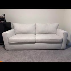 White Fabric Sofa 