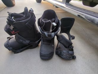burton moto boa size 10.5 mens with ride bindings