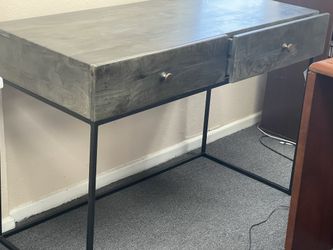 $50 Desk Pickle Green . With 2 Drawers/console
