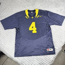 Vintage Nike Team Cal Berkley Football Jersey Mens XL Navy 4 Golden Bears NCAA