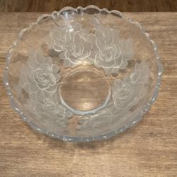 Floral Glass Bowl 