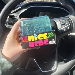 NeeDoh Nice Berg Blue XL Giant Nee Doh Niceberg Solid Tik Squish Cube Ice Block