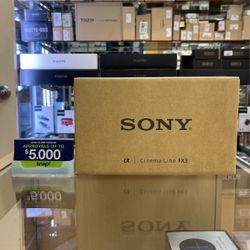 Sony FX3 Cinema Camera