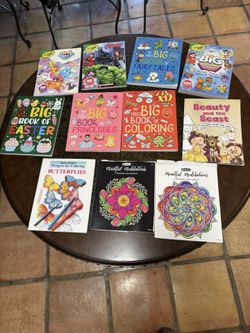 Assorted Kids Coloring Books 