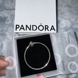 Pandora Encircled Clasp Bangle Bracelet