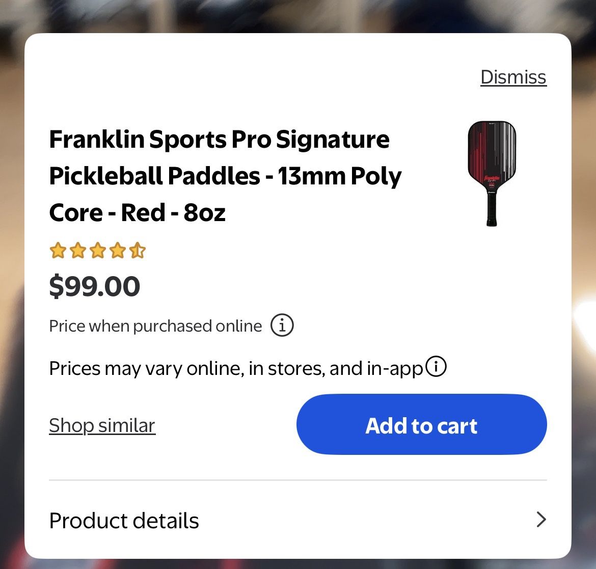 FRANKLIN PRO PLAYER SERIES PICKLEBALL