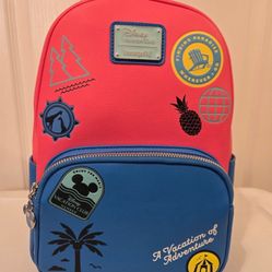 Disney Vacation Club Exclusive Disney Parks Loungefly Mini Backpack DVC Pink NWT