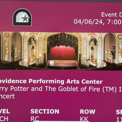 Harry Potter And The Goblet Of Fire In Concert Tickets