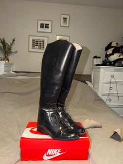Vintage Colt Cromwell Riding Boots Black Knee High size 7
