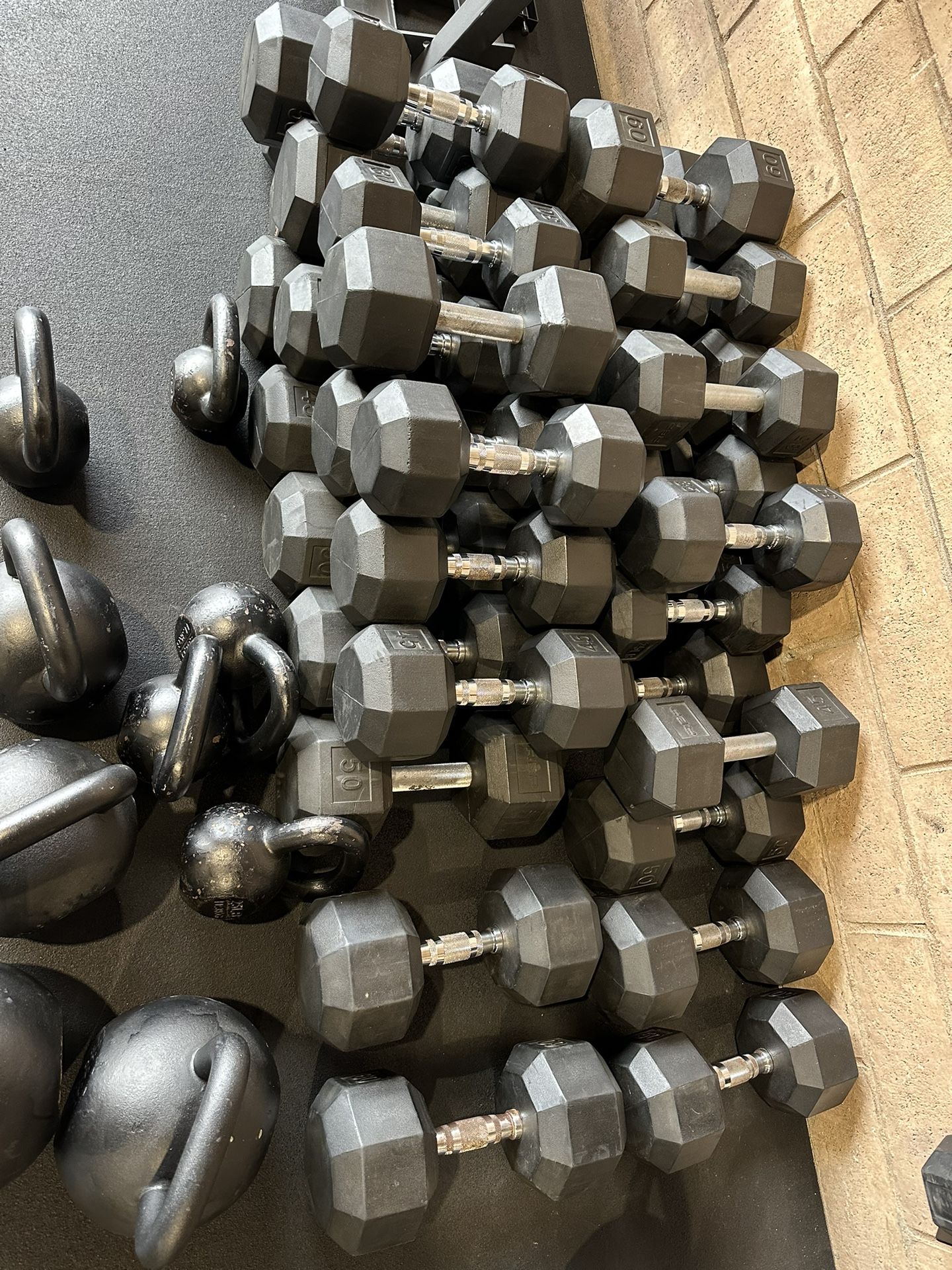 Rubber Coated Dumbbells