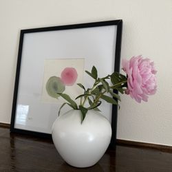 Original Watercolor Art Work+ Vase Set