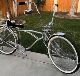 26 Inch All Chrome Lowrider Bike