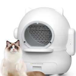 GTS Self-Cleaning Cat Litter Box,Automatic Litter Box for Multiple of Cats，One-Touch Intelligent Safety cat Litter Box Easy to Clean