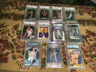 Graded NBA Basketball cards from PSA MPE CGC and arena with LeBron ja morant Lonzo lamelo and more