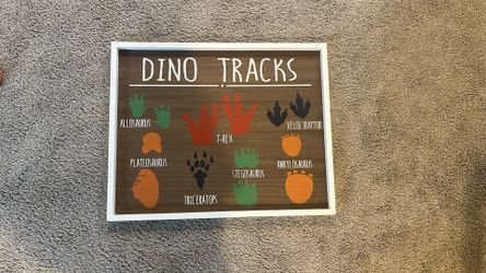 Dino Tracks Wall Decor