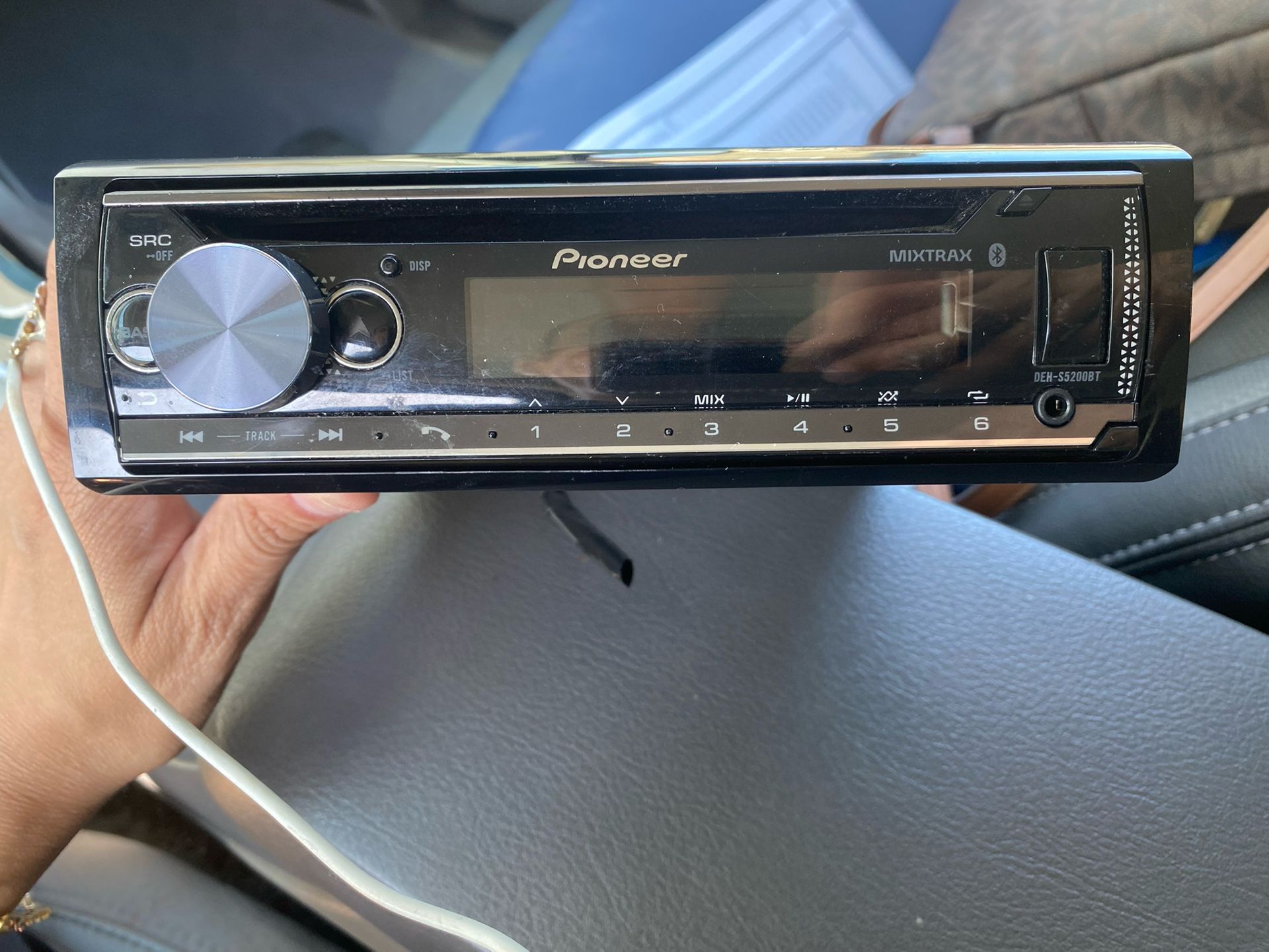 Pioneer car stereo deh s5200bt , Rockford amp prime r250x4 & Memphis base expander