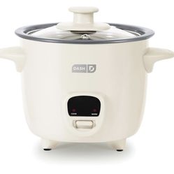 Dash 2-Cup Mini Rice Cooker (Cream/White) - Perfect for Small Kitchens