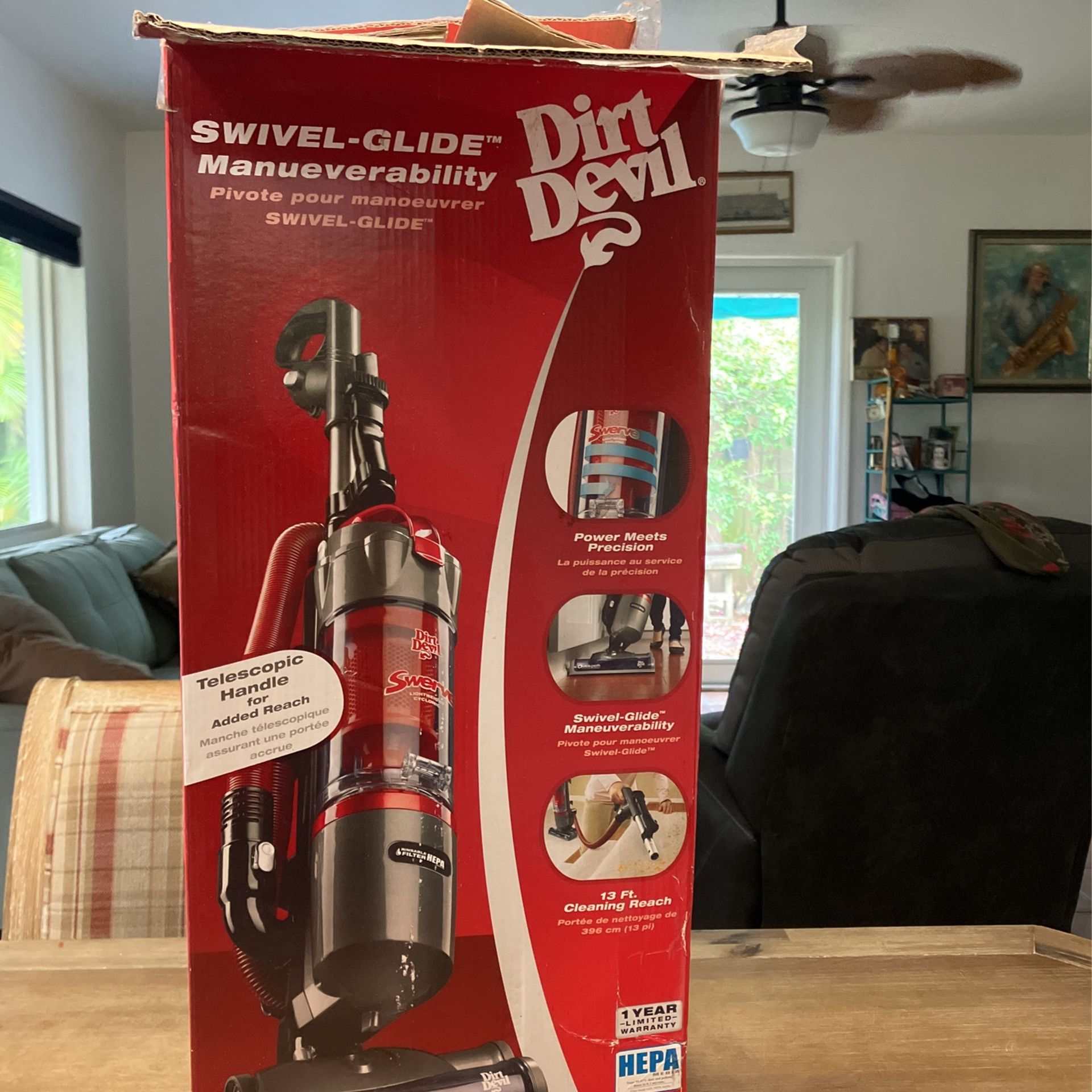Dirt Devil Swivel Glide Multi- Cyclonic Upright Vacuum