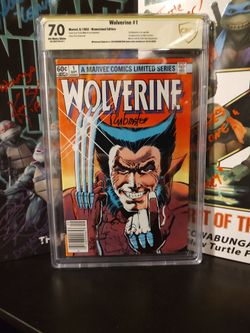 Wolverine #1 signed and remarked by joe Rubinstein