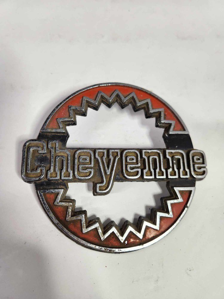 Vintage Chevrolet Cheyenne Truck Emblem Badge Logo OEM Auto Car Classic 1976-80