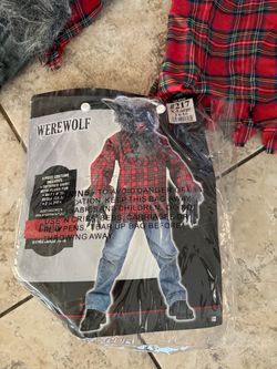 Halloween 👻 costumes  were wolf  child  extra large  size.14 -16