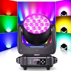 LED Wash Zoom 19X15W RGBW DMX Beam Ring Effect Stage Lighting For DJ Dsico Show Moving
