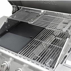 17 Inch Grill Cooking Grate and Griddle Replacement Parts for Nexgrill 4 Burner HR H A E, 5 Burner N, 