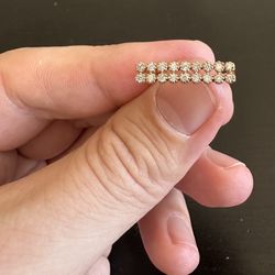 Splendid 0.25 Carats Natural Diamond 14K Solid Rose Gold Ring