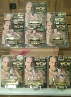 7 Goldberg WCW World Wresting Champion 24K Gold Racing Champion Blister Packs