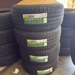 235/45r17 FOUR NEW TIRES WITH FREE ALIGNMENT 