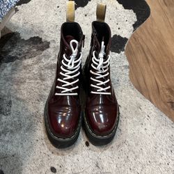 Doc Marten Jadon II Platform Boots Cherry Red