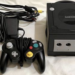 GameCube Console Bundle Black Nintendo System OEM Controller Tested firm price only!