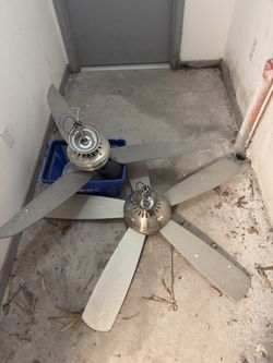 Ceiling Fans w/ Light Fixtures (2)