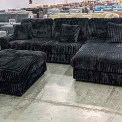 New 4 Piece Modular Sectional Couch with USB and Cup Holders! 
