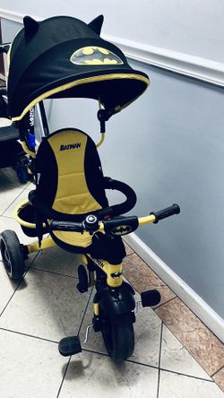 4 in 1 Push Pedal Convertible 3 Wheel Batman Trike Bicycle