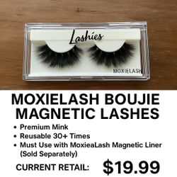 MoxieLash Boujie Magnetic Lashes – Premium Mink | Reusable 30+ Times