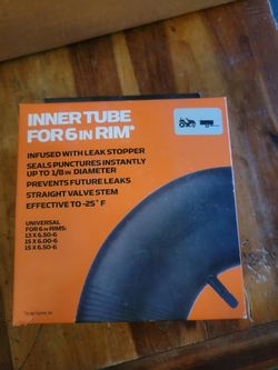 Inner Tube For 6-in Rim New In Box