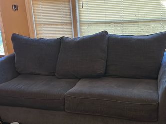 Blue Fabric 3-Seat Sofa
