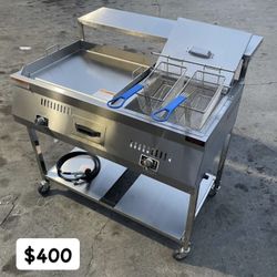 Plancha De Accero Con Fridora I Con Repiza