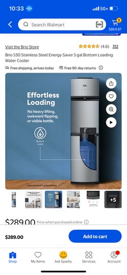 Brio Stainless Steel Water Dispenser *NEW*