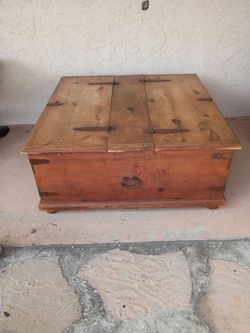 Wood Storage Trunk