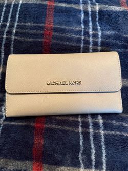 Michael Kors Gray Saffiano Wallet